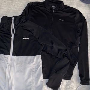 TWO athletic sweatshirts